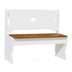 PINE BENCH SOLID WOOD WHITE
