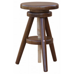 TABORET REGULOWANY DĄB