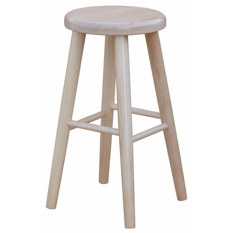 Beukenhouten barkruk, 61 cm, blanke lak