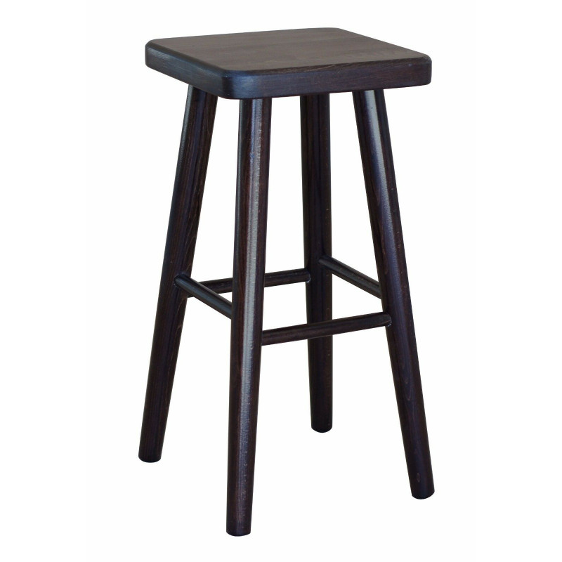 Sgabello da bar in faggio, 61 cm, colore noce