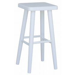 TABORET BAROWY 72 CM BIEL