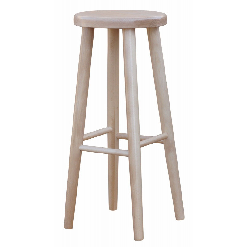 Bartstuhl Hocker Neu 72 cm Hoch Kiefer Lackiert