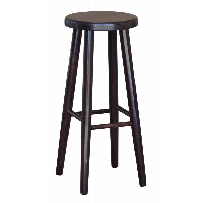 Sgabello da bar in faggio, 72 cm, colore noce