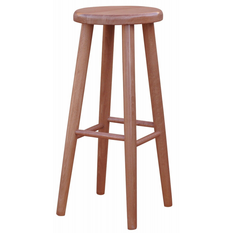 Beukenhouten barkruk, 72 cm, elzenkleur