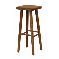 TABORET BAROWY 61CM ORZECH