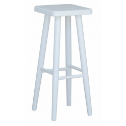 TABORET BAROWY 61CM BIEL