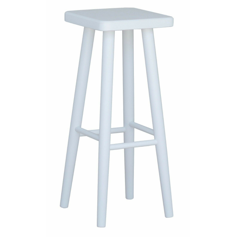 Beukenhouten barkruk, 72 cm, wit