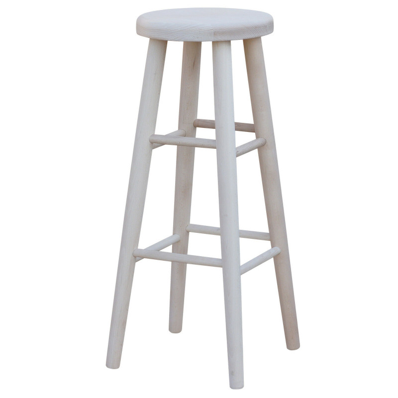 Beukenhouten barkruk, 82 cm, onbehandeld
