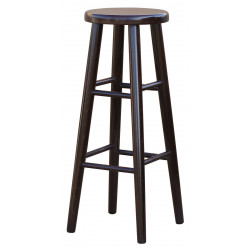 Sgabello da bar in faggio, 82 cm, colore noce