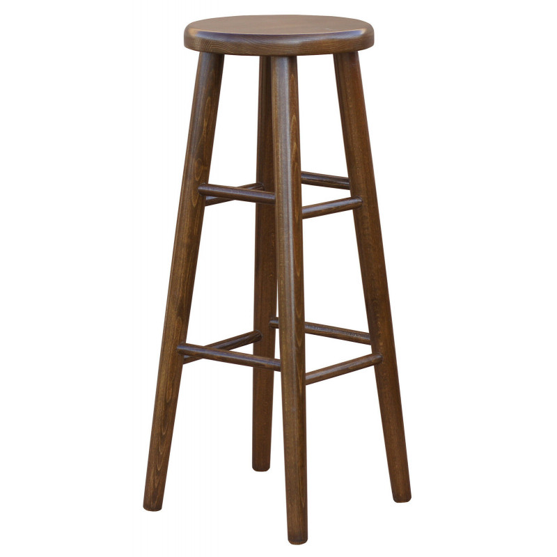 Beukenhouten barkruk, 82 cm, eikenkleur