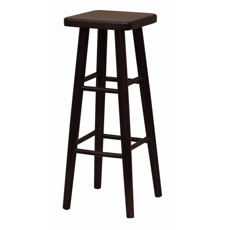 Sgabello da bar in faggio, 82 cm, colore noce