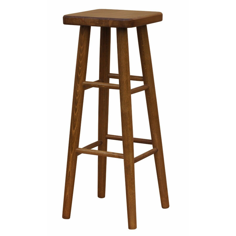 Beukenhouten barkruk, 82 cm, eikenkleur
