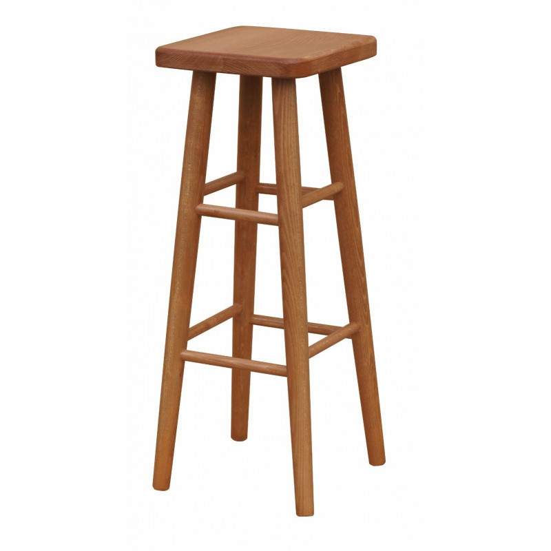 Beukenhouten barkruk, 82 cm, elzenkleur