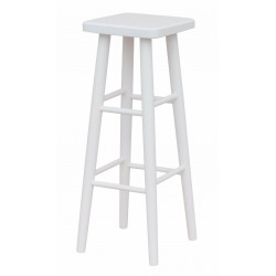 TABORET BAROWY 82CM BIEL