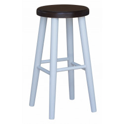 TABORET BIAŁY BAROWY 61 CM...