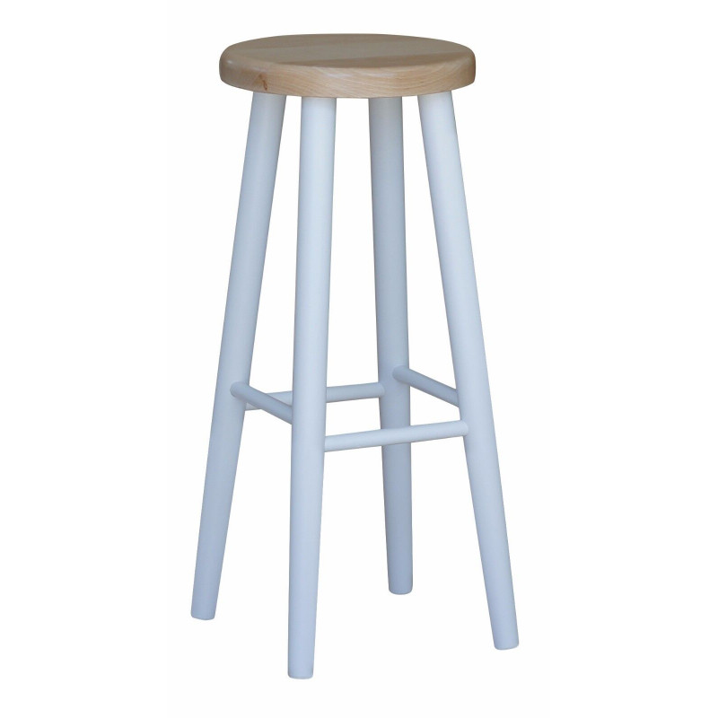 BARSTOOL WHITE 72 CM VARNISHED