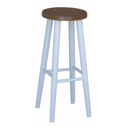 BARSTOOL WHITE 72 CM OAK