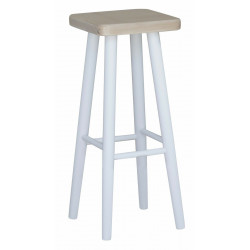 TABORET BIAŁY BAROWY 72 CM...