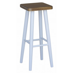 BARSTOOL WHITE 72 CM OAK