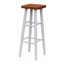 TABORET BIAŁY BAROWY 72 CM...