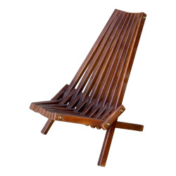 Sedia da giardino pieghevole EcoStuhl in legno massello, verniciata