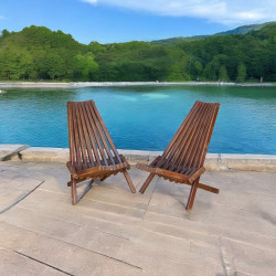 Scandinavian Solid Wood Chair with Protective Lacquer