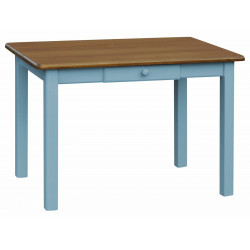 ESSTISCH KIEFER HOLZ  BLAU...