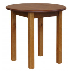 ROUND TABLE PINE WOOD OAK...