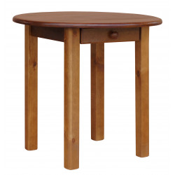 STÓŁ OKRĄGŁY SOSNOWY DĄB Z...