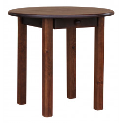 ROUND TABLE PINE WOOD NUT...