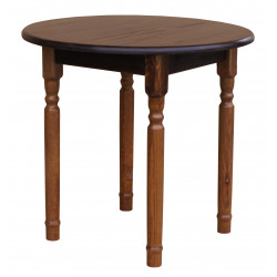 ROUND TABLE PINE WOOD NUT...