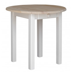 Ronde grenenhouten eettafel...