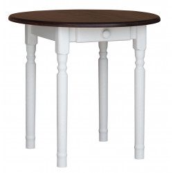 STÓŁ OKRĄGŁY SOSNOWY ORZECH...