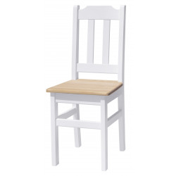 PINE CHAIR WHITE UNTREATED