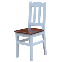 KRZESŁO MAŁE SOSNOWE BIAŁE...