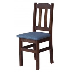 PINE CHAIR NUT UPHOLSTERY...