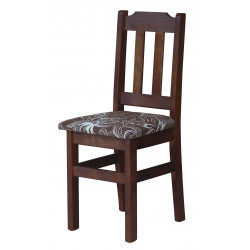 PINE CHAIR NUT UPHOLSTERY...